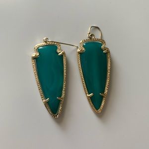 Kendra Scott Aqua/Turquoise Arrow Earrings